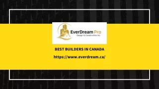 Best Builders in Canada
