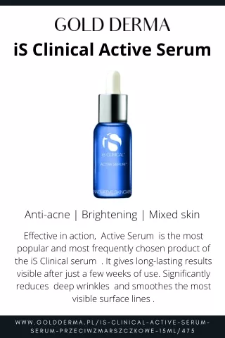 is clinical active serum