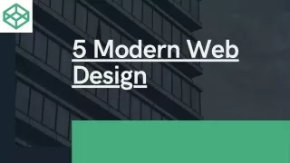 5 modern web design