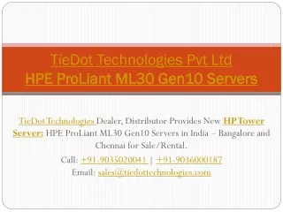 HP Tower Server | HPE ProLiant ML30 Servers | Spare Parts Options