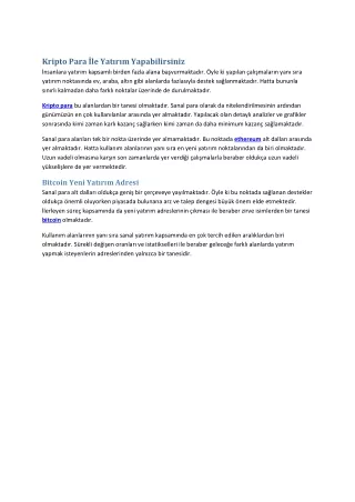 kripto para le yat r m yapabilirsiniz nsanlara