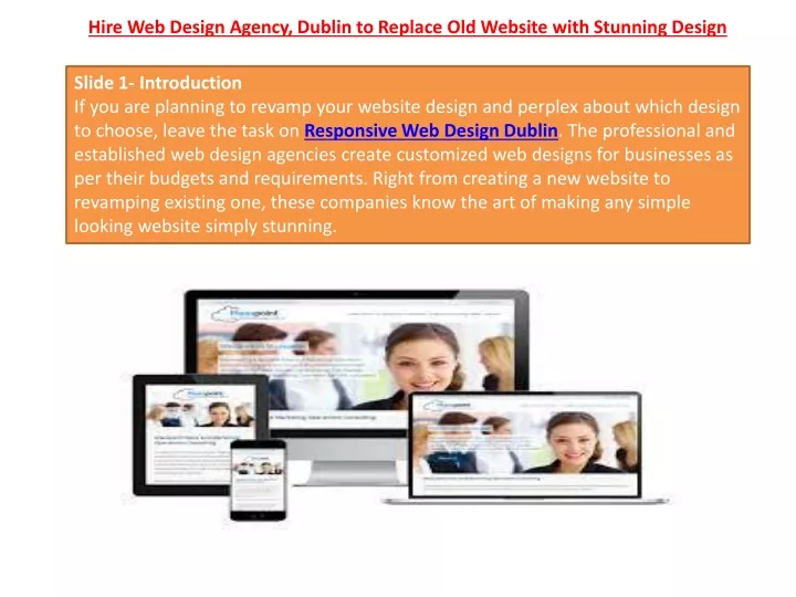hire web design agency dublin to replace old website with stunning design