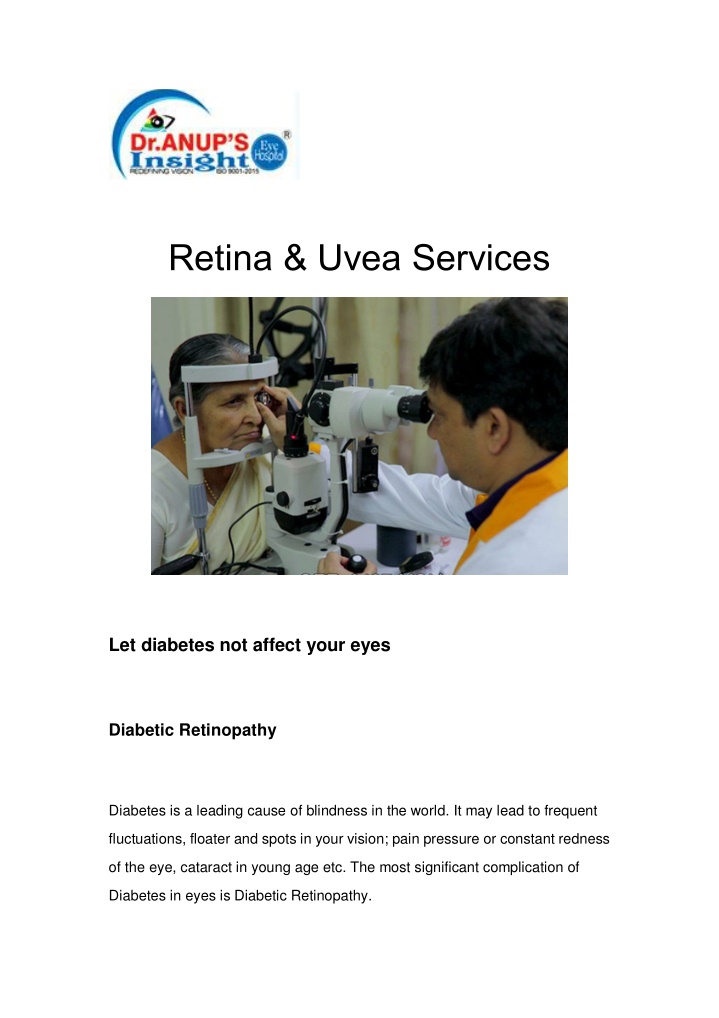 retina uvea services