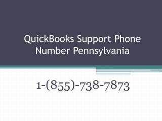 QuickBooks Support Phone Number Pennsylvania 1-(855)-738-7873