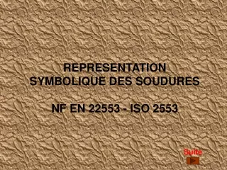 representation symbolique des soudures