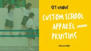 Customize School Apparel Printing from Merlin Graphics!