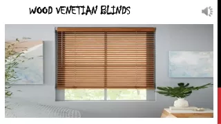 wood venetian blinds