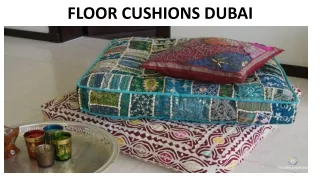 floor cushions dubai