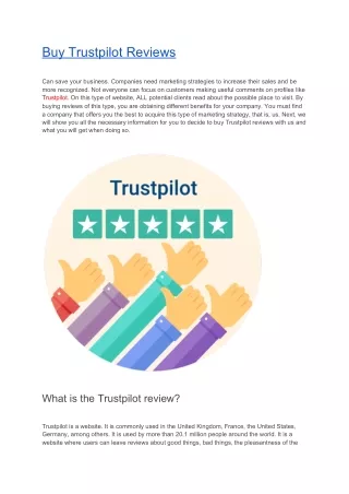 buy trustpilot reviews