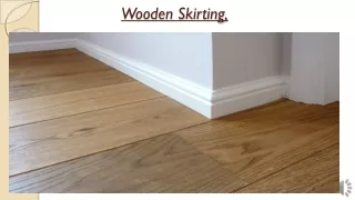 wooden skirting