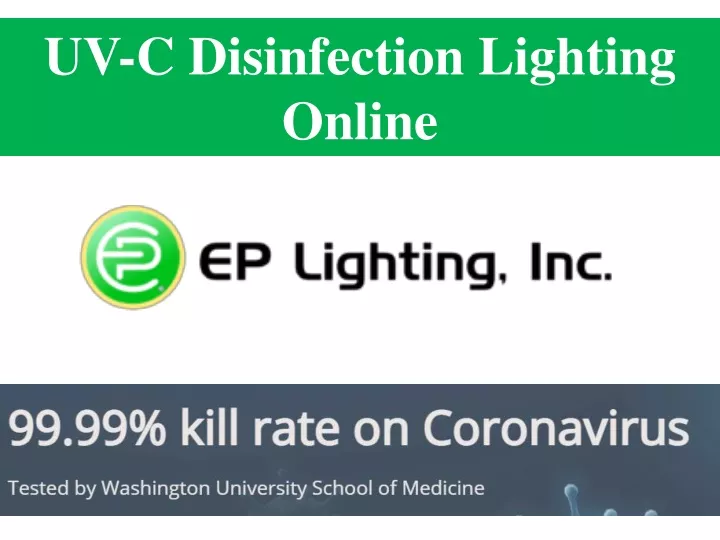 uv c disinfection lighting online