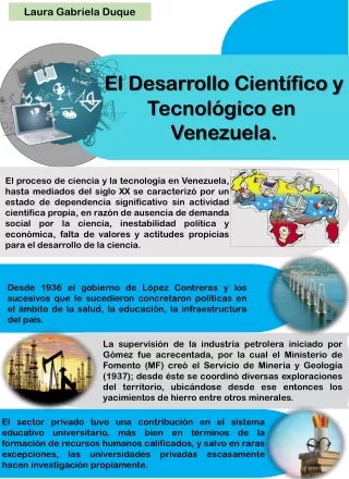 El Desarrollo Científico y Tecnológico en  Venezuela.