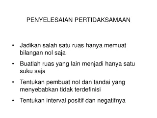 penyelesaian pertidaksamaan