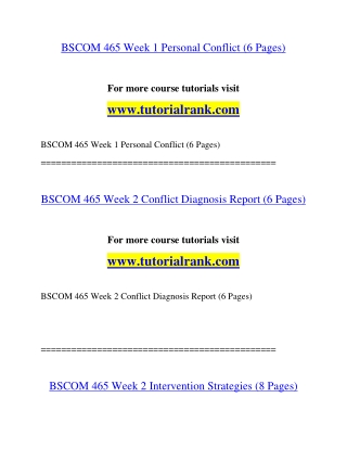 BSCOM 465 Education Organization- tutorialrank.com