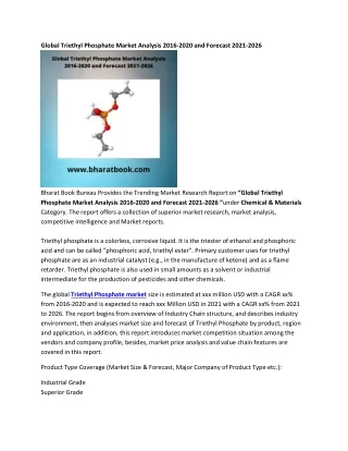 global triethyl phosphate market analysis 2016
