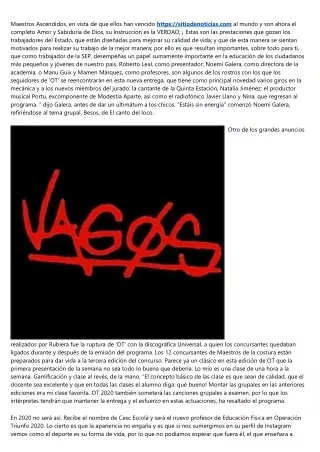 maestros ascendidos en vista de que ellos
