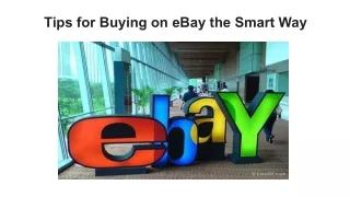 Tips for Buying on eBay the Smart Way