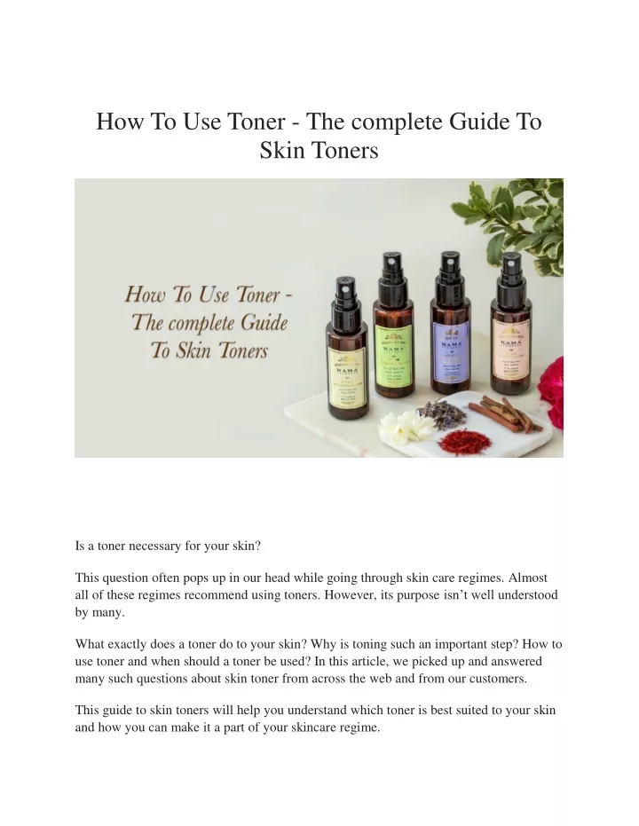 how to use toner the complete guide to skin toners