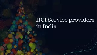 hci service providers in india
