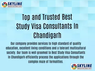 Top and Trusted Best Study Visa Consultants In Chandigarh