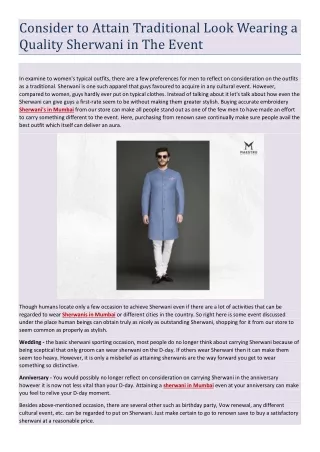 consider to attain traditional look wearing