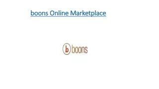 boons online marketplace