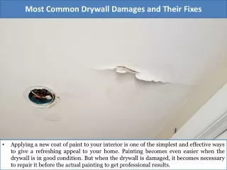Most Common Drywall Damages and Their Fixes