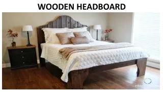 wooden headboard
