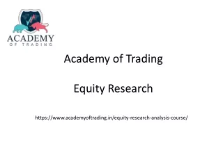 Equity Research Training