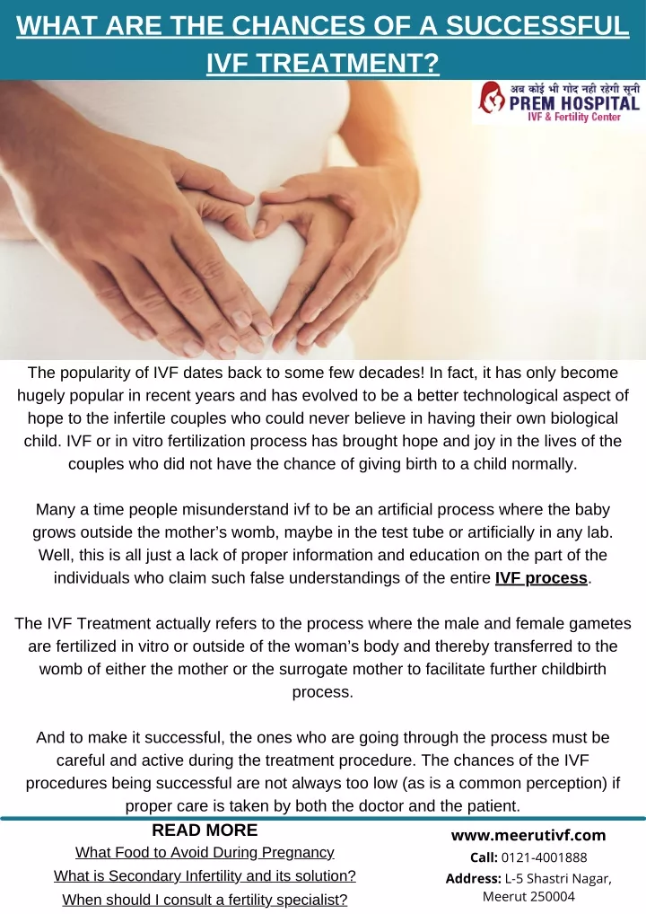 what are the chances of a successful ivf treatment