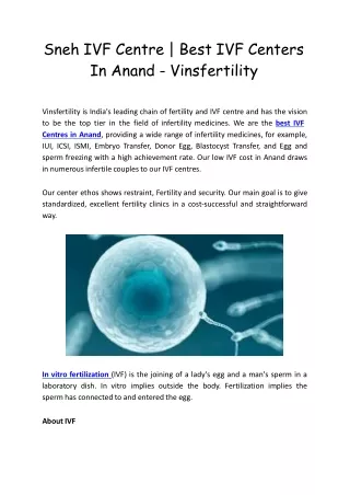sneh ivf centre best ivf centers in anand vinsfertility