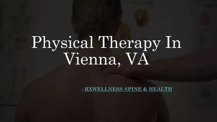 physical therapy in vienna va