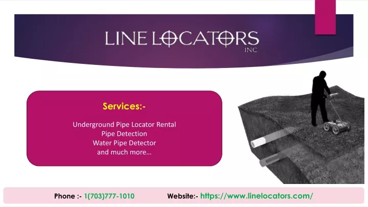 services underground pipe locator rental pipe