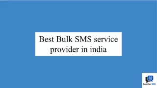 Best Bulk SMS service provider in india