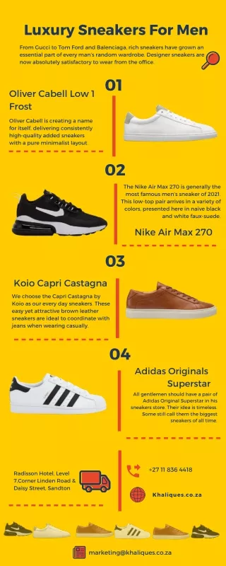 luxury sneakers for men