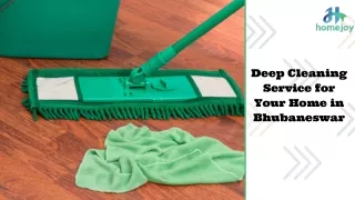 Deep Cleaning Services for Your Home in Bhubaneswar