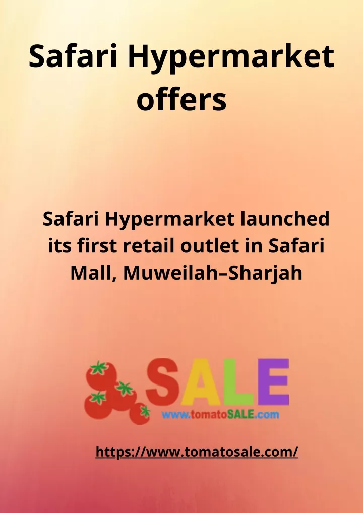 safari hypermarket offers