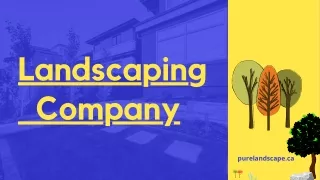 Landscaping company - Commercial landscape companies