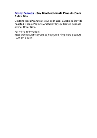 crispy peanuts buy roasted masala peanuts from