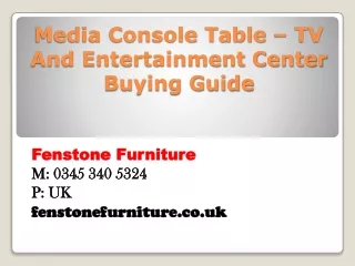media console table tv and entertainment center buying guide