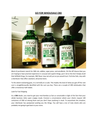 go for wholesale cbd