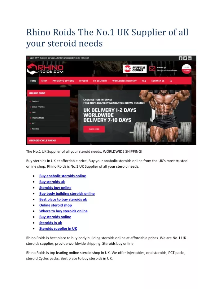 rhino roids the no 1 uk supplier of all your
