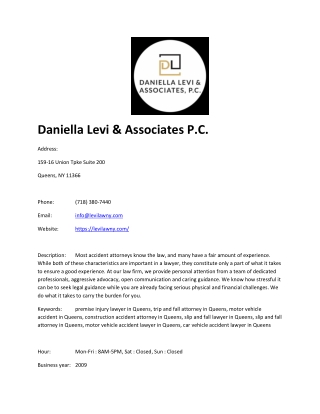 daniella levi associates p c