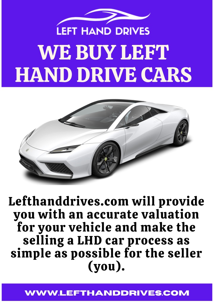 we buy left hand drive cars