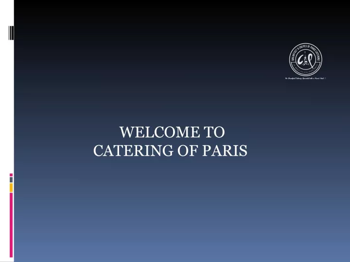 welcome to catering of paris