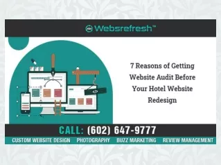 7 Reasons of Getting Website Audit Before Your Hotel Website Redesign