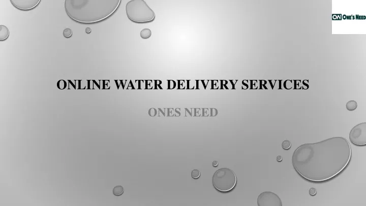 online water delivery services