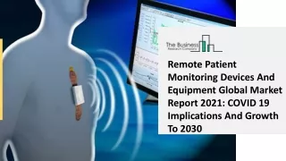 remote patient monitoring devices and equipment