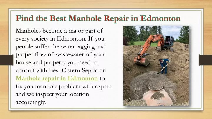find the best manhole repair in edmonton