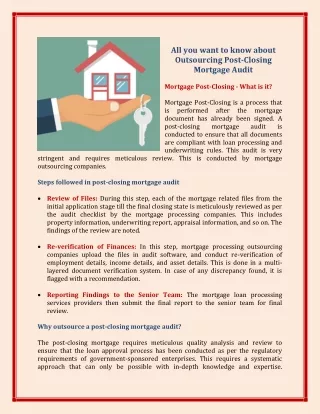 all you want to know about outsourcing post